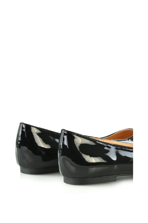XY LONDON Slip on Pointed Toe Flat Ballerina Pump Shoes