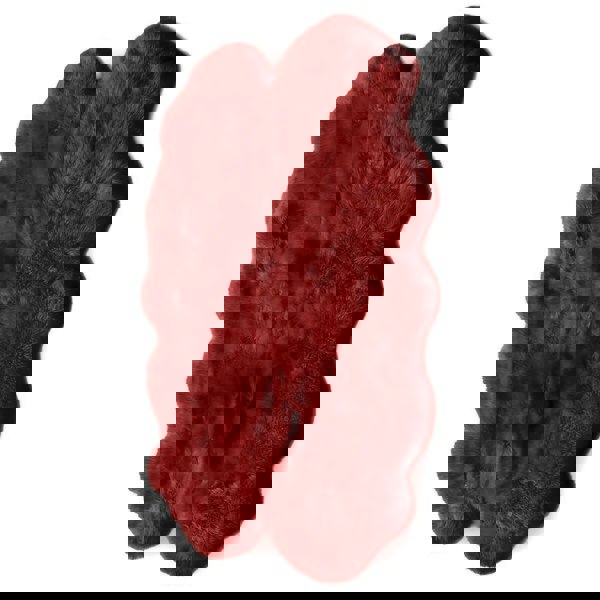 Genuine Berry Red Sheepskin Faux Fur Rug – The Rugs