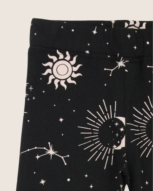 Black Celestial Print Leggings - image 4