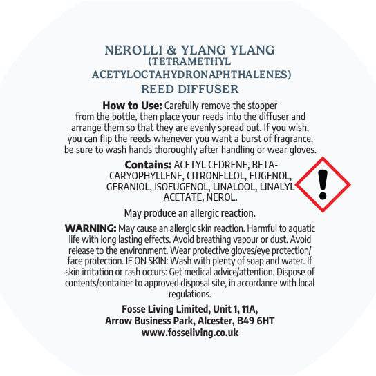 Fosse Living Neroli & Ylang Ylang Reed Diffuser Refill 200ml