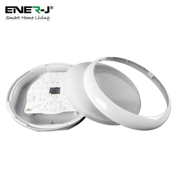 ENER-J ENERJ Superhero 9-in-1 LED Bulkhead, 12W/15W/18W Power Switchable, 3000K-6000K CCT, IP65 IK10 Impact-Resistant 320mm (Standard / Sensor)