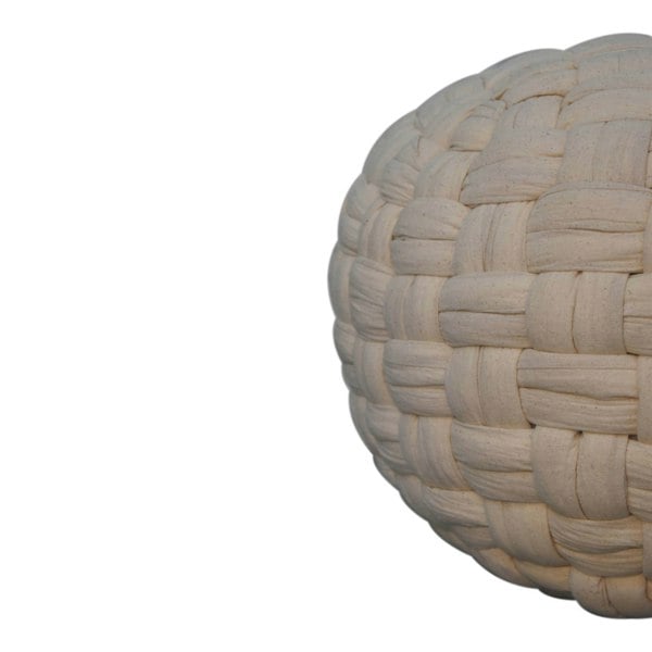 Artisan Furniture White Tube Pouffe