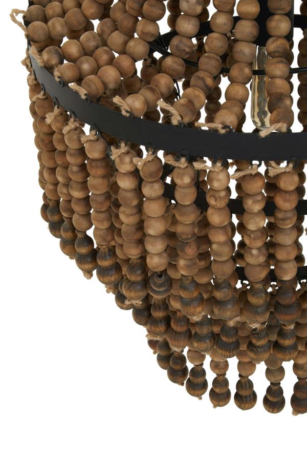 Fifty Five South Lapiz Wooden Beads Large Chandelier