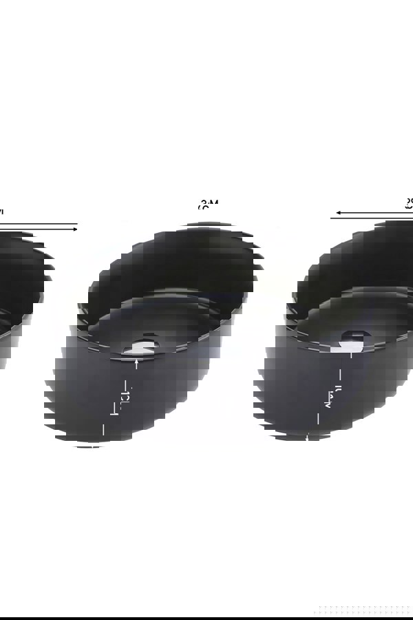 Living and Home Round Marble Black Vanity Bathroom Vessel Basin