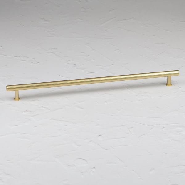Handle & Home Brushed Brass Fluted Detailing Handles and Coordinating Knob