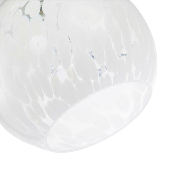 Modern Opal White Snowflake 20cm Glass Pendant Ceiling Lamp Shade Image 5