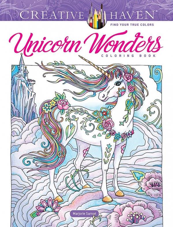 Creative Haven Unicorn Wonders Coloring Book