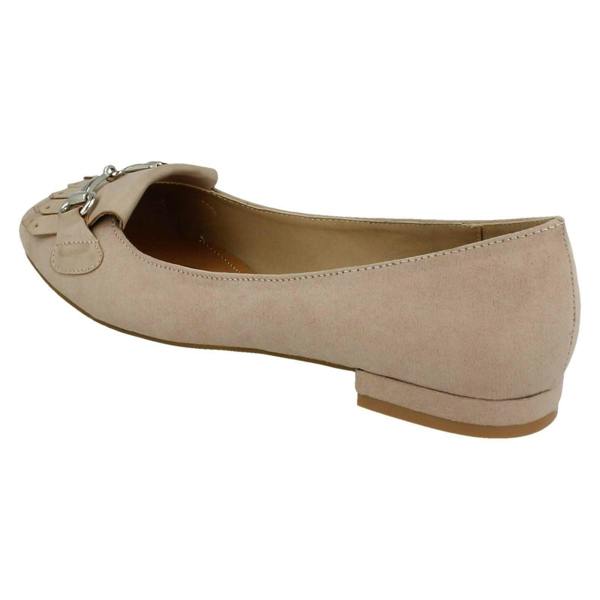 Anne Michelle Ladies Anne Michelle Low Heel Slip On Ballerinas