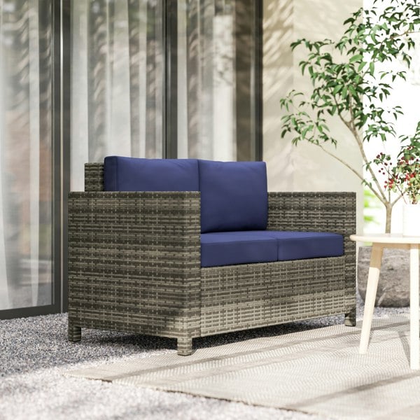 Rattan Loveseat