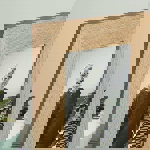 MijMoj Design Solid Oak Hinged Double Picture Frame - For 6x4" or 7x5" Photos