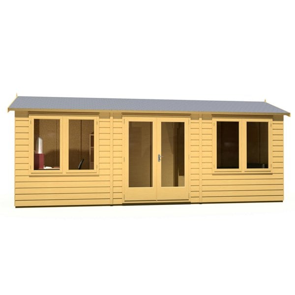 20x8 insulated Garden Studio Office with double doors - Best Shed