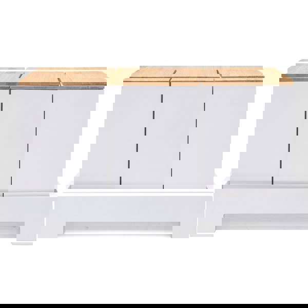 Maison des Cadeaux White Tea, Coffee & Sugar Canisters (Set of 3) with Bamboo Lids & Stand