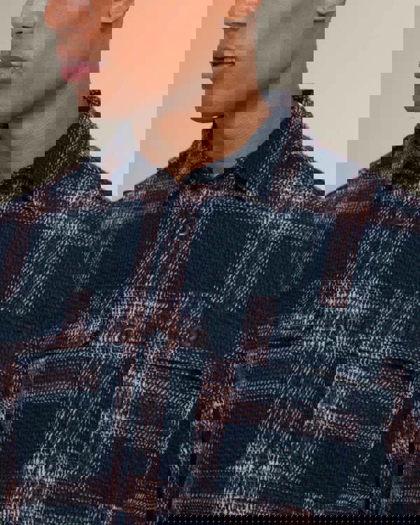 Larsson & Co Skagen - Multi Check Jersey Casual Overshirt