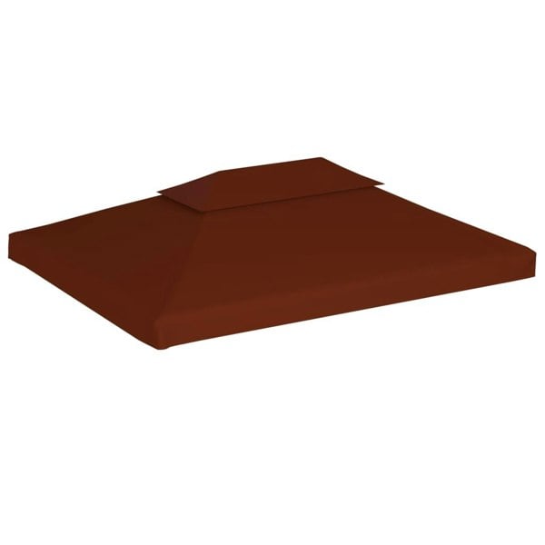 Berkfield 2-Tier Gazebo Top Cover 310 g/ma_ 4x3 m Terracotta