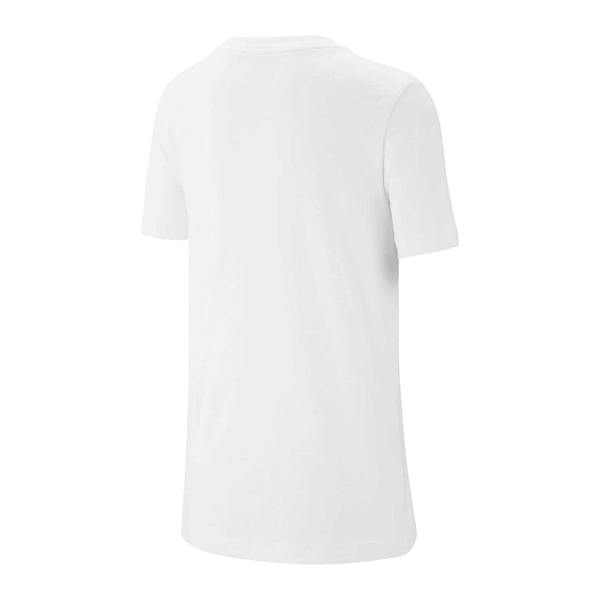 Nike Childrens/Kids Sportswear Logo Cotton T-Shirt - White/Black/Red - 