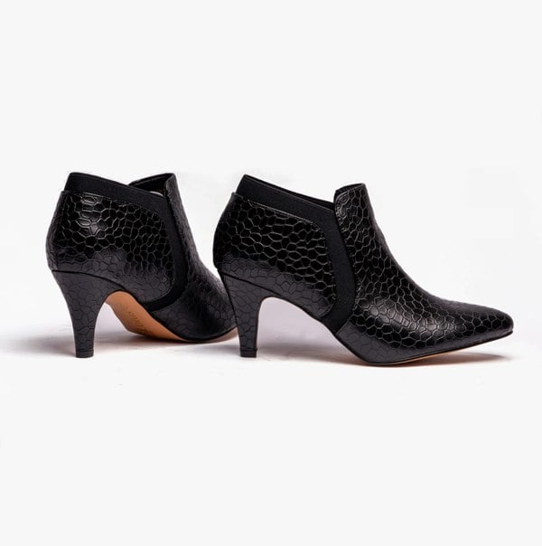Lotus KRISTINA Womens Shoes Black Croc