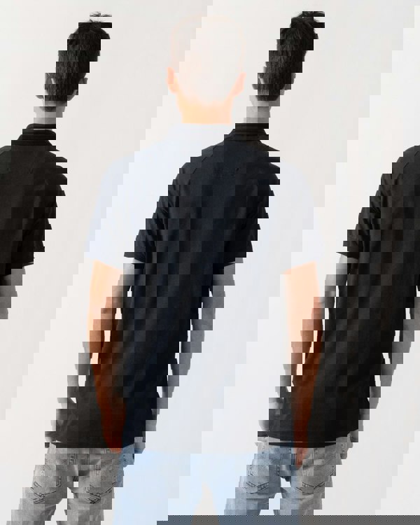 BOSS Green Paddy Rib Mens Polo Shirt - Dark Blue 402