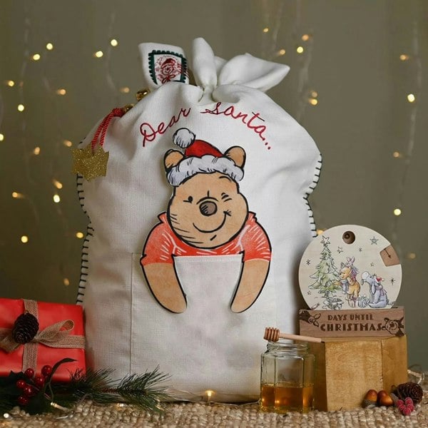 T. H. Baker Disney Winnie The Pooh Christmas Sack Homeware XM11487