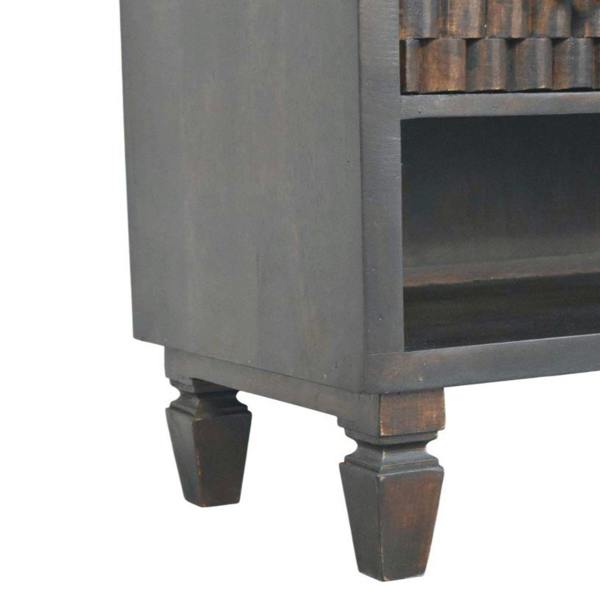 Artisan Furniture Solid Wood Cadiz Carved Shoe Storage Bench