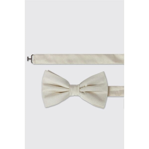 Alexandre Silver Alexandre Ivory Twill Bow Tie
