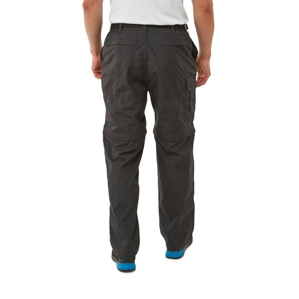 Craghoppers Men's Kiwi Convertible Trousers - Black Pepper