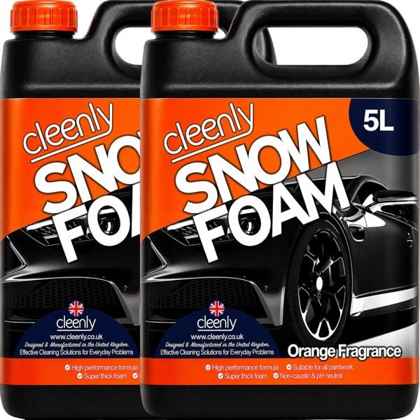 Cleenly Orange Snow Foam - High Performance Formula with Super Thick Foam 10L