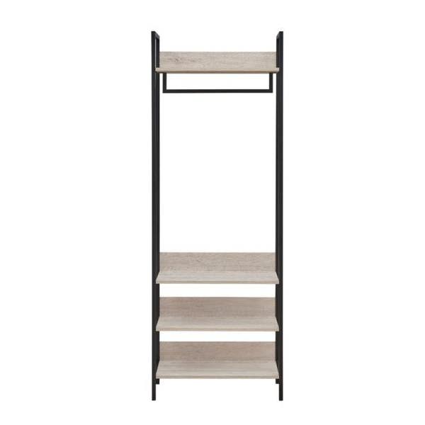 Timber Art Design 4 Tier Zahra Bedroom Double Open Wardrobe Furniture Storage Cupboard