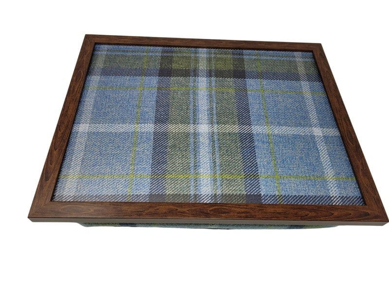 Made in the Mill Luxury Blue Westie Tweed Lap Tray With Bean Bag