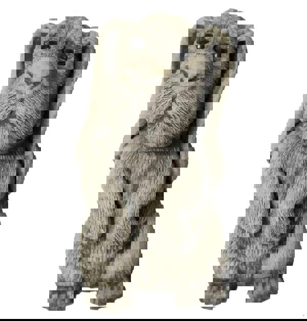 Cheeky Stone Cast Airedale Terrier Garden Statue