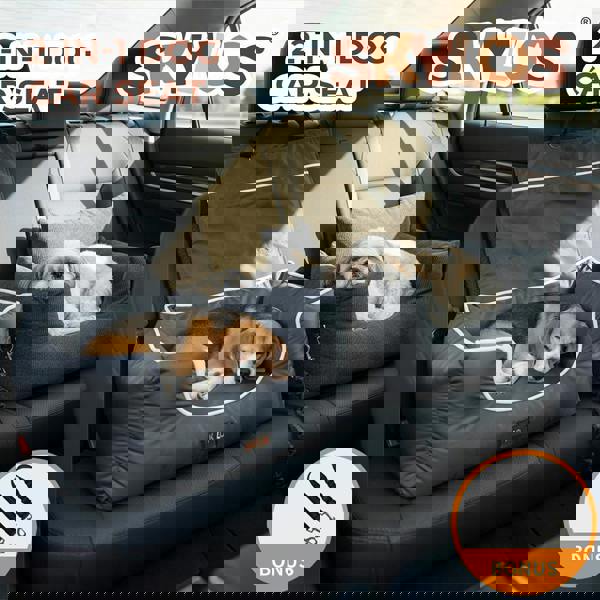 Skylos Pet Car Seat Dog Booster Mat Portable Large Travel Bed Removable Washable