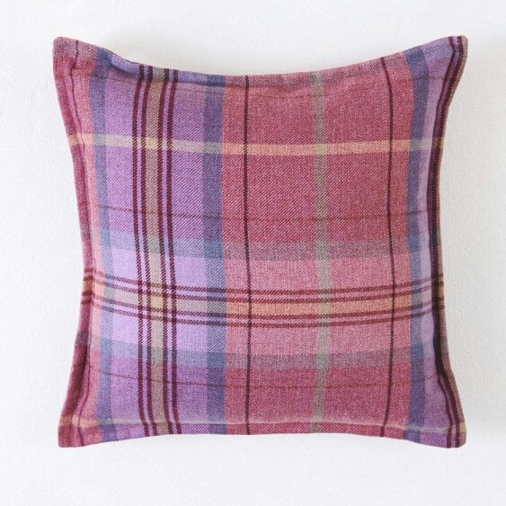 Scotts of Stow Grampian Tartan Cushion - Pink