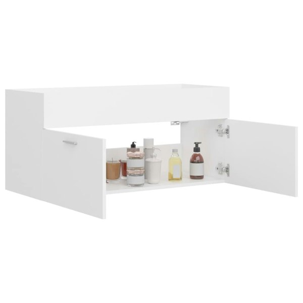 Berkfield Sink Cabinet White 100x38.5x46 cm Engineered Wood