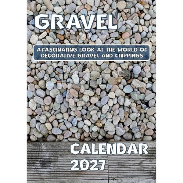Gravel A3 Calendar 2027, Wall Calendars, Month To View, Humour, Gift