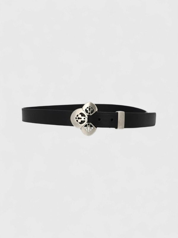 Isabel Marant Louama Belt Black Leather Silver Buckle - Supplied FashionIsabel Marant