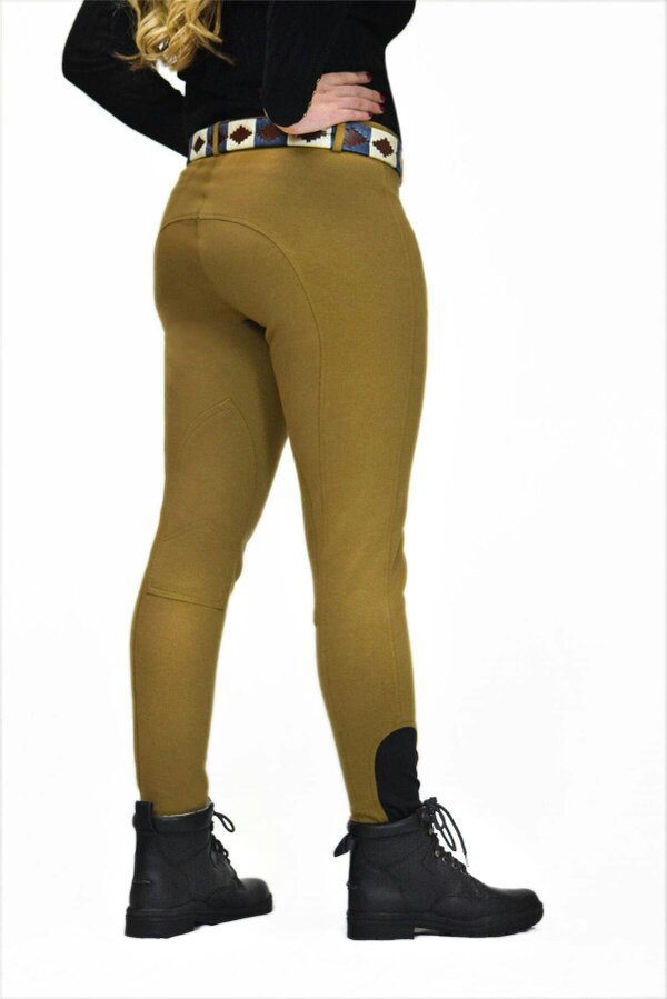 eQuitack Women's Stretchy Self Seat Horse Riding Jodhpurs Light Brown