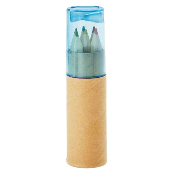 MidOcean Petit Lambut Coloured Pencil (Pack of 6) - Transparent Blue - 