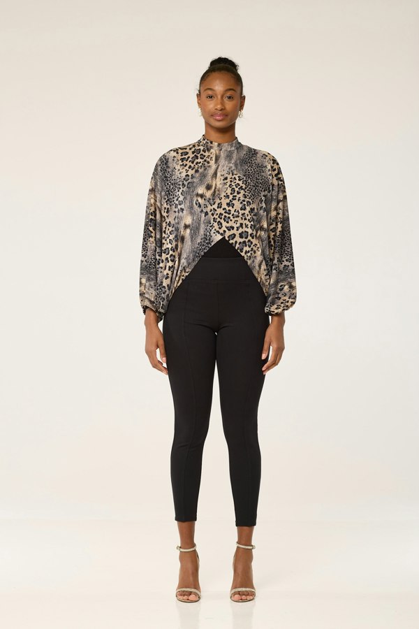 Lioness by TF Glitter Leopard Short Tunic