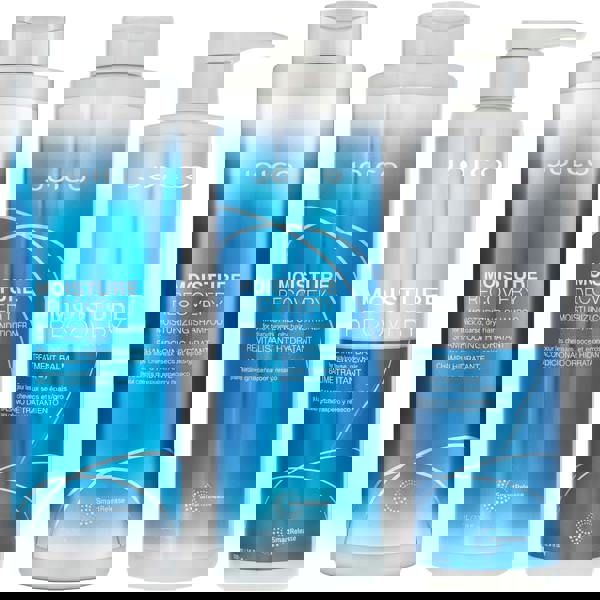 Joico  Trio: Moisture Recovery Conditioner for Dry Hair 1000ml, Shampoo 1000ml & Treatment Balm 500ml