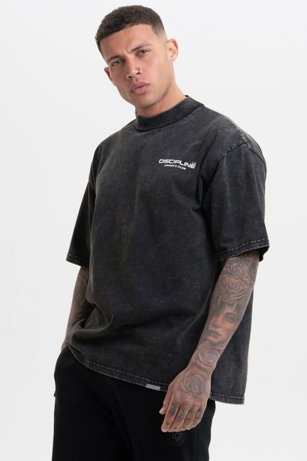 Discipline 365 Washed Grey Oversized Tee