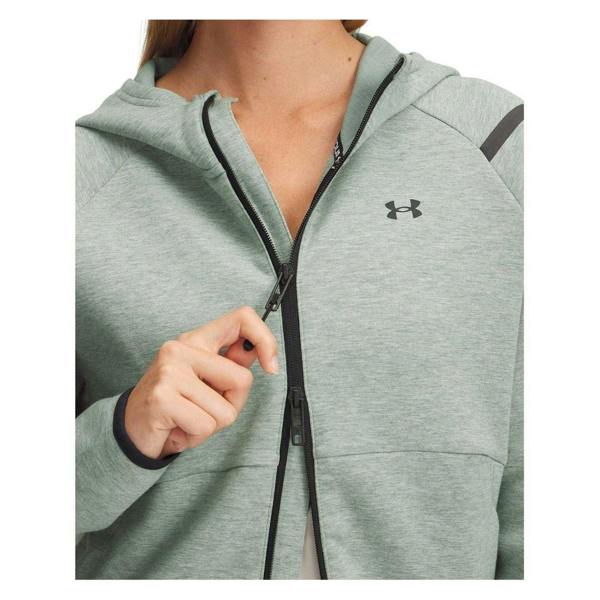 Under Armour Womens/Ladies Raglan Full Zip Hoodie - Green Marl - 