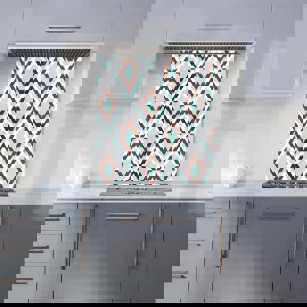 Warren Reed - Designer Zig Zag Abstract Pattern Kitchen Splashback