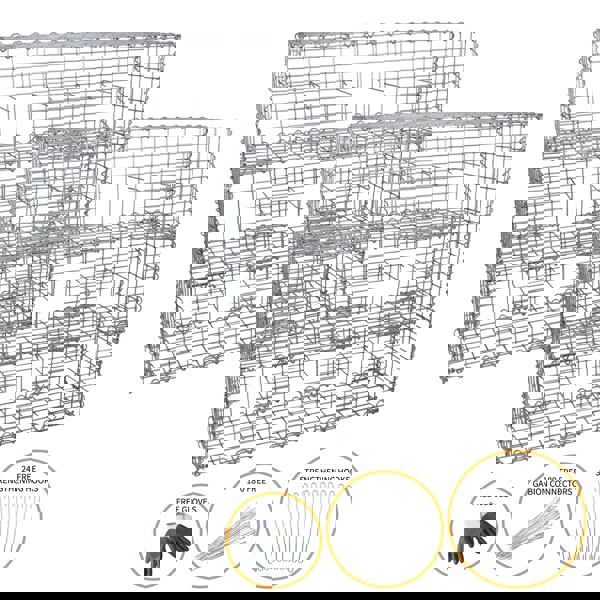 Monstershop Gabion Baskets 100 x 30 x 30cm / 6 Pack