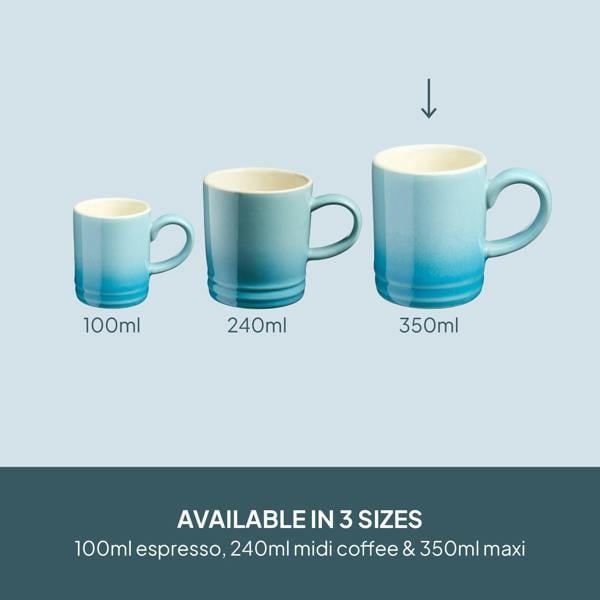 Cooks Professional 4 Piece Mug Set | 350ml | Teal
