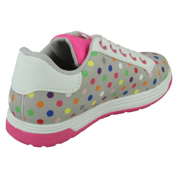 Spot On Girls Spot On Polka Dot Trainers H2651