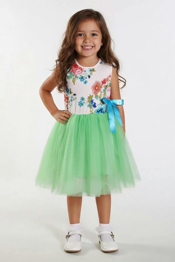 Cinda Coloured Floral Tutu Dress