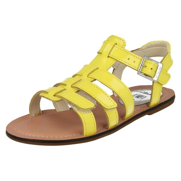 Clarks Girls Clarks Flat Summer Gladiator Sandals Loni Joy