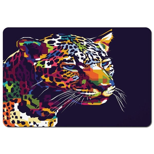 Benjamin Tate Design leopard face with pop art style (Placemat)