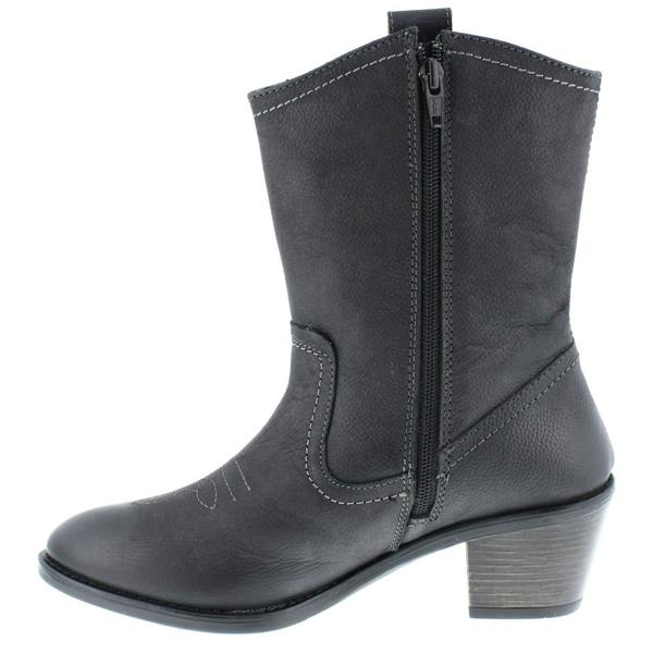 HX London Dallas Women's Leather Mid-Calf Cowboy Boots