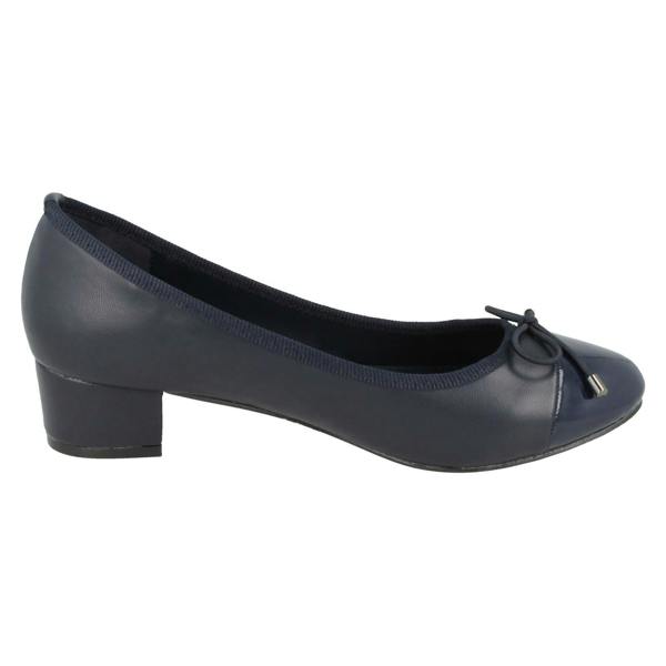 Spot On Ladies Spot On Mid Heel Court Shoes