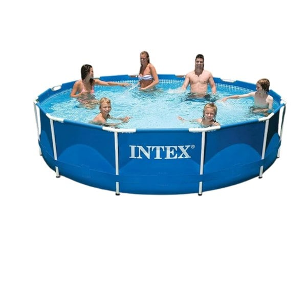 Intex 10ft Metal Frame Swimming Pool with Filter Pump and Ladder